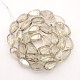 Faceted Drop Electroplate Glass Beads Strands EGLA-P013-F09-1