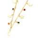 Brass Enamel Pendant Necklaces NJEW-JN03120-2