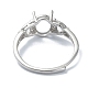 Componenti regolabili 925 anello d'argento sterlina STER-K179-26P-3