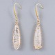 Natural Quartz Crystal Dangle Earrings EJEW-JE03280-1