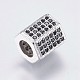Perles de zircone cubique micro pave en Laiton ZIRC-G138-01P-1