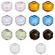 Arricraft 14 pièces 7 couleurs mini conteneurs de perles de verre GLAA-AR0001-23-1