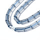 Electroplate Transparent Glass Beads Strands EGLA-T023-02-G02-3