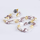 Shell Pearl Beaded Necklaces NJEW-P207-05-1