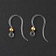 Transparent Resin Earring Hooks RESI-G050-01G-2