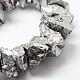 Electroplate Natural Quartz Crystal Beads Strands G-F462-06E-3