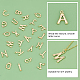 PH PandaHall 26pcs Alphabet Letter Charms 18K Gold Plated A~Z Pendants Initial Letter Charms Brass ABC Charm for Jewelry Bracelet Earring Necklace Making DIY Crafting KK-PH0004-89-5