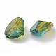 Perle acriliche verniciate a spruzzo bicolore trasparente X-ACRP-T005-36-2