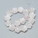 Geschnitzte natürliche Rosenquarz Perlen Stränge G-T122-08B-2