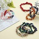 8 pièces 8 styles perles de pierres précieuses ensembles de bracelets extensibles BJEW-SZ0001-45-5