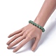 Natural Green Aventurine Beads Stretch Bracelets BJEW-JB04179-01-4