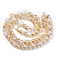Chapelets de perles en verre transparente   GLAA-Q090-001A-2