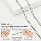 Sunnyclue diy kits de fabricación de joyas de cadena trenzada DIY-SC0014-53B-B-3