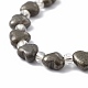 Natural Pyrite Beads Strands G-E590-02-3
