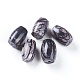 Perles en pierre de soie / pierres de pierre noires naturelles G-L510-05A-1