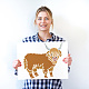 Fingerinspire 4 pcs pochoir d'animaux de ferme pour la peinture 11.8x11.8 pouces réutilisable highland vache dessin pochoir bricolage artisanat vaches pochoir pour peinture sur mur DIY-WH0172-1019-5
