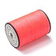 ラウンドワックスポリエステル糸ストリング  マイクロマクラメコード  ツイストコード  革縫い用  鮭色  0.55mm  約131.23ヤード（120m）/ロール YC-D004-02C-136-2