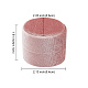 Caja de anillo de pareja de plástico con cubierta de terciopelo VBOX-WH0005-05A-2