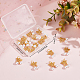 Beebeecraft 1 Box 20Pcs Brass Butterfly Charms Matte Gold Butterfly with Imitation Pearl Pendants Bracelet Charms for DIY Necklace Bracelet Earrings Jewelry Making Craft KK-BBC0003-70-7
