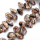 Naturales keshi abalorios de perlas hebras PEAR-S021-015A-04-1