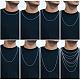 925 Sterling Silver Thin Dainty Link Chain Necklace for Women Men JN1096A-06-4