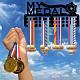 Спортивная тема железная вешалка для медалей настенная стойка для дисплея ODIS-WH0055-055-7