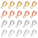 DICOSMETIC 20Pcs 4 Colors Cubic Zirconia Bail Beads Hanger Links Brass Ice Pick Pinch Bails Rose Gold/Platinum/Gold/Silver Teardrop Connectors Bails Beads for Jewellery Making Hole: 5.5x3.5mm ZIRC-DC0001-05-1