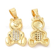 Латунные микро проложить кубического циркония подвески KK-M249-17G
