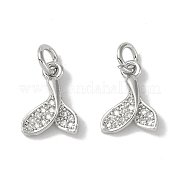 Латунные микропаве прозрачные подвески с фианитом KK-S367-11B