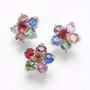 Латунные кубические кнопки из циркония BUTT-E125-03P