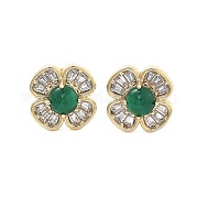 Серьги-гвоздики из циркония EJEW-G415-02E-G