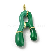 Латунь эмаль подвески KK-E093-03G-A