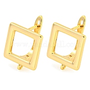 Латунные серьги-кольца с застежкой сзади KK-M286-22G
