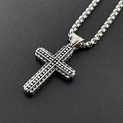 Хип-хоп крестик из нержавеющей стали nnecklaces для мужчин UP4628