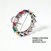 Латунное кольцо с цирконием Micro Pave для женщин ZF3345-9