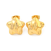 Серьги-гвоздики из нержавеющей стали star 304 EJEW-L290-024G