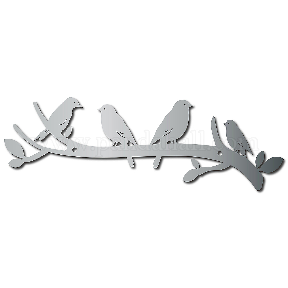 Shop CREATCABIN Love Birds on A Branch Metal Wall Decor Tree Art Metal