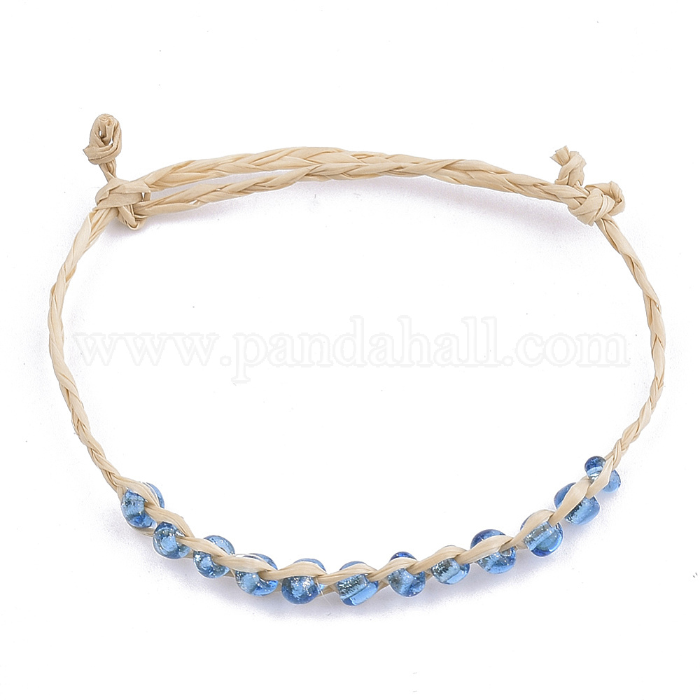 Wholesale Handmade Braided Raffia Bracelets