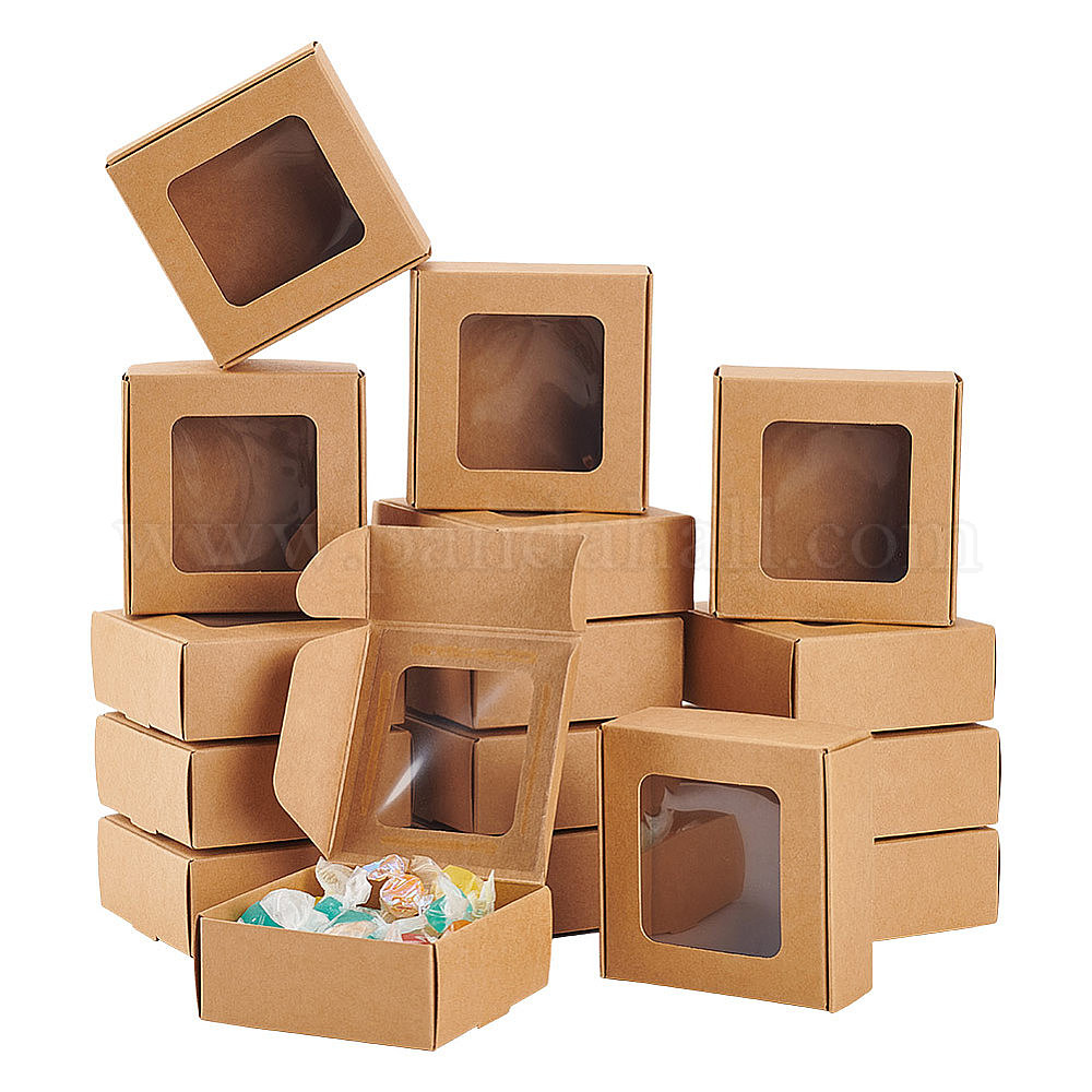 20 Boîtes Cadeaux Kraft 9.7x7x3 Cm - Carton épais, Pour Bijoux, Bonbons, Mariage, Anniversaire, DIY - 2