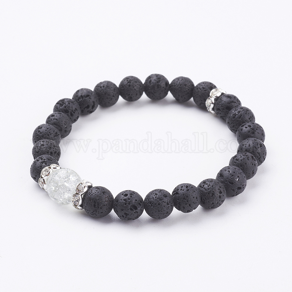 Wholesale Natural Lava Rock Stretch Bracelets