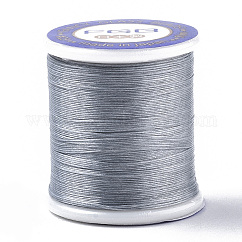 Fili per perline rivestiti in nylon 66 per perline, grigio scuro, 0.1mm, circa 54.68 iarde (50 m)/rotolo