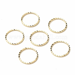Messing Verbinderring, langlebig plattiert, cadmiumfrei und bleifrei, runden Ring, echtes 24k vergoldet, 14x1 mm, Innendurchmesser: 12 mm