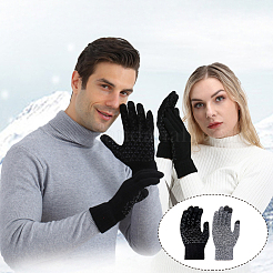 2 Paar Polyesterhandschuhe in 2 Farben&nbsp;AJEW-GF0010-75