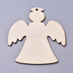 Thème de noël pendentifs en bois décorations&nbsp;WOOD-WH0098-34