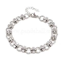 Gliederkettenarmbänder aus 304 Edelstahl für Damen&nbsp;BJEW-H207-01E-P