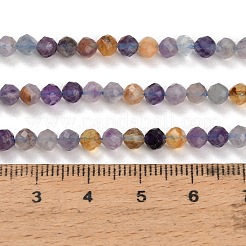 Natürliche lila Fluorit Perlen Stränge&nbsp;GG-CBA753B-A01-4mm