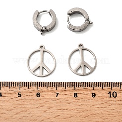 Kit unicraftal diy para hacer aretes colgantes con el signo de la paz&nbsp;DIY-UN0003-27