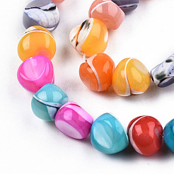 Fili di perle di conchiglia trochid naturale / trochus&nbsp;SSHEL-N032-56