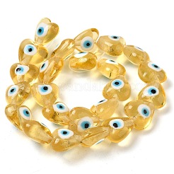 Heart evil eye Glasperle Litzen&nbsp;LAMP-R119-06