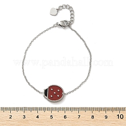 Braccialetti con ciondolo a catena in acciaio inossidabile 304 per donna&nbsp;BJEW-U024-02P